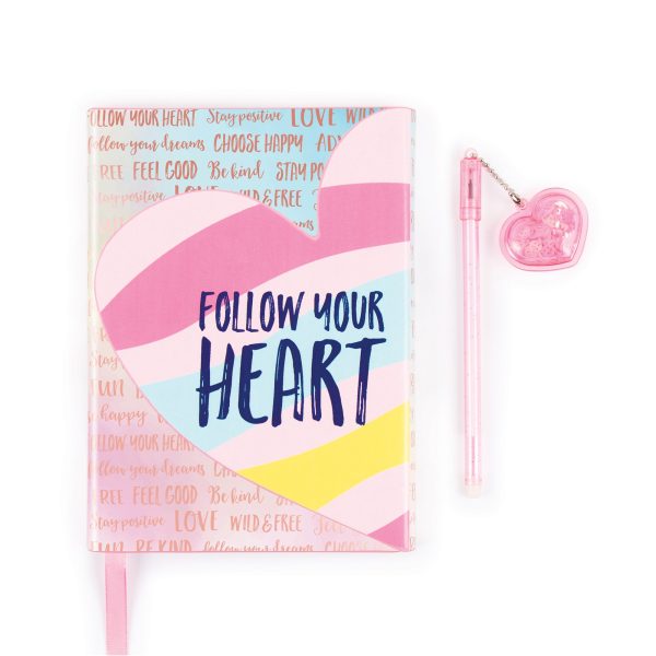 Follow Your Heart Journal and Pen Set For Cheap