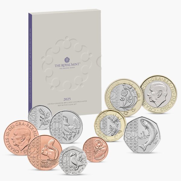 The 2025 United Kingdom BU Definitive Coin Set Online Sale