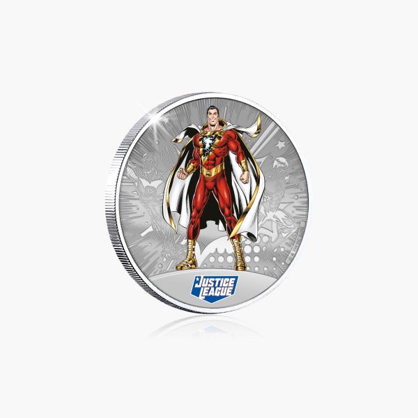 Justice League - Shazam Silver Plated Commemorative Discount