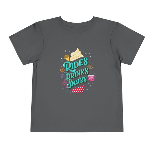 Rides, Drinks, Snacks - Toddler T-shirt Fashion