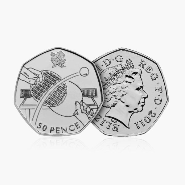 2011 Circulated Olympics - Table Tennis 50p Coin Hot on Sale