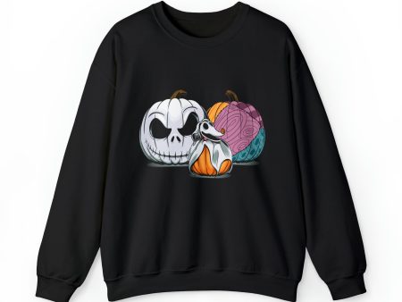 This Is Halloween Pumpkin Trio - Unisex Crewneck Sweatshirt Fashion