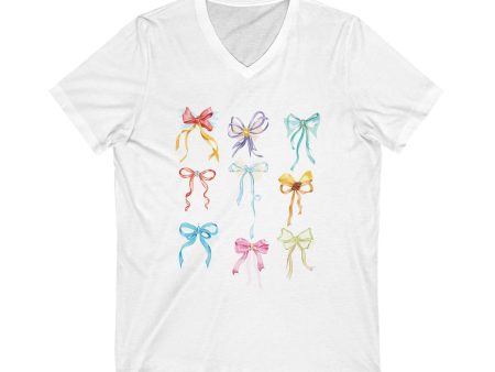 Bibbidi Bobbidi Bow - Princess Bows - Short Sleeve V-Neck Tee For Discount