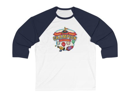 Midway Mania Champion -  Unisex 3\4 Sleeve Baseball Tee Hot on Sale