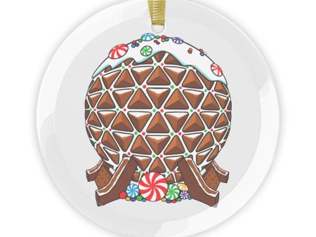 Spaceship Earth - Gingerbread Park Icon, EPCOT - Glass Ornaments For Discount