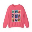 Hollywood Studios Vintage Stamps - Adult Crewneck Sweatshirt on Sale