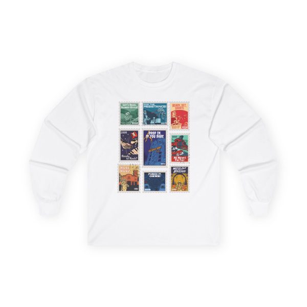 Hollywood Studios Vintage Stamps - Long Sleeve Tee For Sale