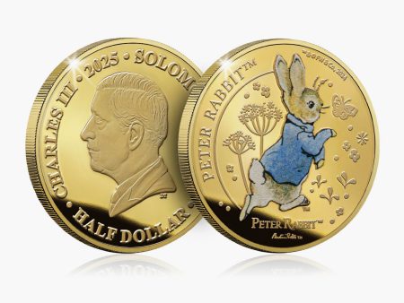 Whiskers and Tales Peter Rabbit 2025 24 Carat Gold Plated Coin Online Hot Sale