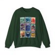 Hollywood Studios Vintage Stamps - Adult Crewneck Sweatshirt on Sale