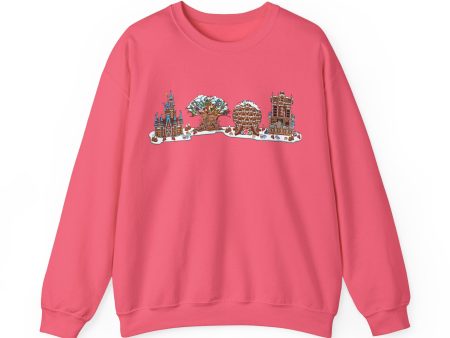 Gingerbread Park Icons - Adult Crewneck Sweatshirt Supply