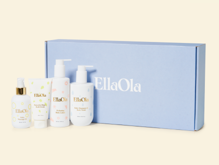 The Baby’s Essential Premium Blue Gift Set by EllaOla For Discount