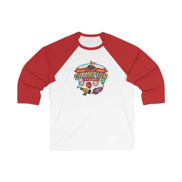 Midway Mania Champion -  Unisex 3\4 Sleeve Baseball Tee Hot on Sale