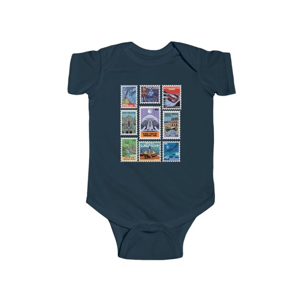 EPCOT Vintage Stamps - Baby Onesie Online Sale