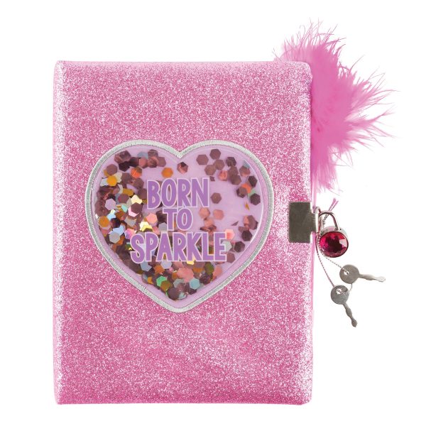 Born to Sparkle Glitter Journal Discount