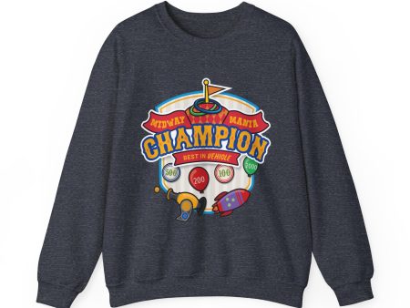 Midway Mania Champion - Adult Crewneck Sweatshirt For Sale