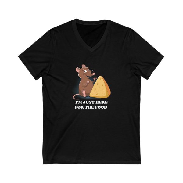 I m Just Here for the Food Unisex Short Sleeve V-Neck Tee Supply