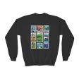 Animal Kingdom Vintage Stamps - Youth Crewneck Sweatshirt For Discount