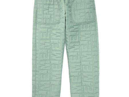 Monogram Quilted Puff Tech Pant - Sage Online Sale