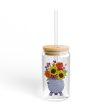 EPCOT Spaceship Earth & Florals - Sipper Glass, 16oz For Discount