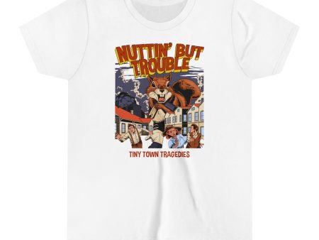 Nuttin But Trouble, Tiny Town Tragedies - Kid s Short Sleeve Tee Shirt For Cheap