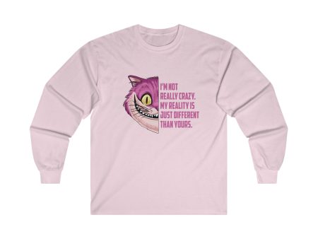 Cheshire Cat Quote Long Sleeve Shirt | Adult Unisex For Cheap