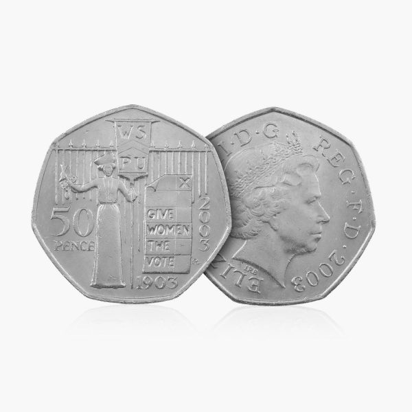 2003 Circulated Suffragettes 50p Coin For Cheap