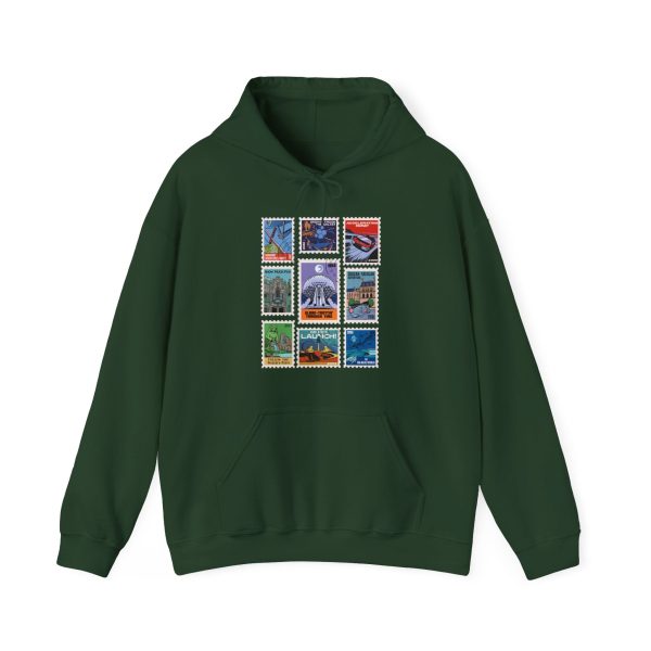 EPCOT Vintage Stamps - Adult Hoodie Sweatshirt Online Sale