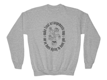 We ve Been Dying to Have You - Haunted Mansion - Youth Crewneck Sweatshirt For Cheap