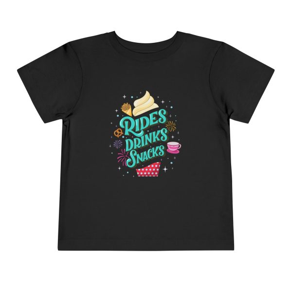 Rides, Drinks, Snacks - Toddler T-shirt Fashion