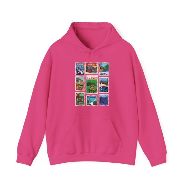 Animal Kingdom Vintage Stamps - Adult Hoodie Sweatshirt Hot on Sale