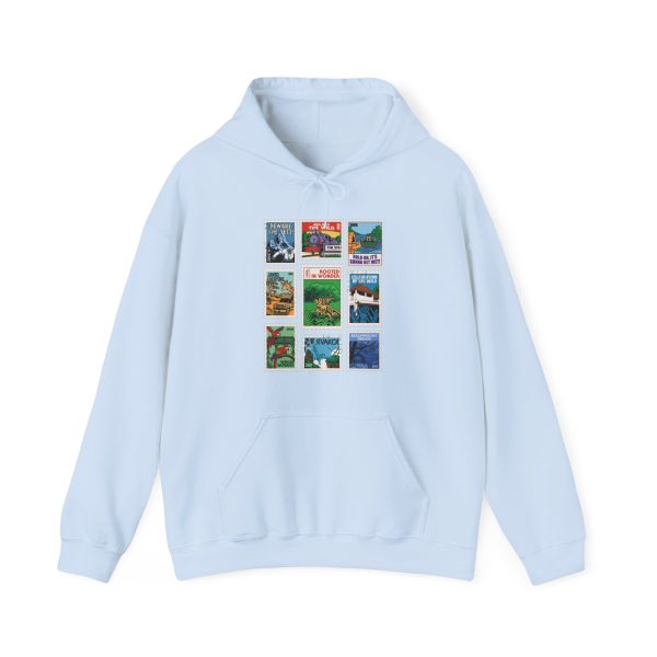 Animal Kingdom Vintage Stamps - Adult Hoodie Sweatshirt Hot on Sale