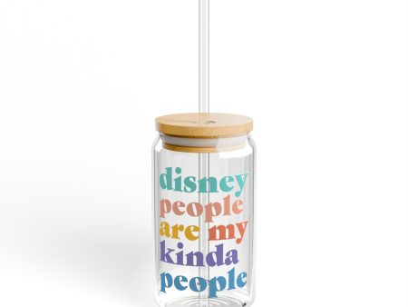 Disney People Are My Kinda People - Sipper Glass, 16oz For Sale