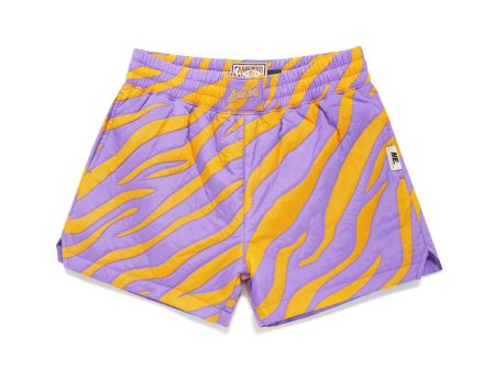 Lakers Nylon Quilted Puffer Short For Cheap