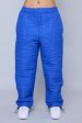 Monogram Quilted Puff Tech Pant - Cobalt Supply