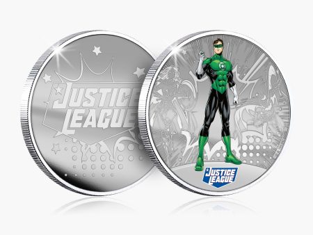 Justice League - Green Lantern Silver Plated Commemorative Online now