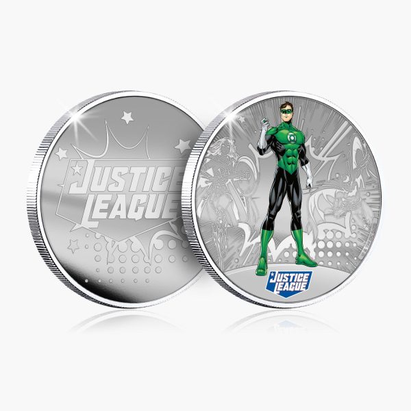 Justice League - Green Lantern Silver Plated Commemorative Online now