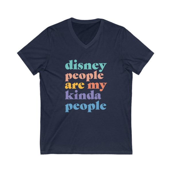 Disney People Are My Kinda People -  Unisex Short Sleeve V-Neck Tee Online Sale