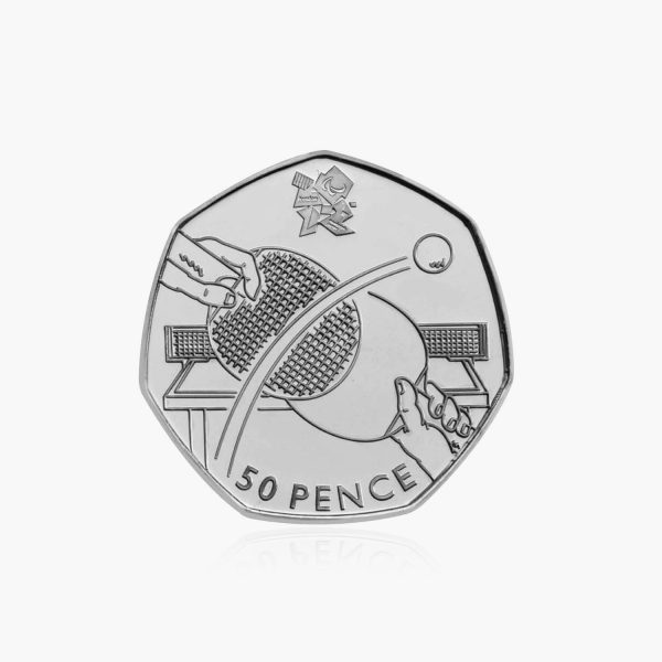 2011 Circulated Olympics - Table Tennis 50p Coin Hot on Sale