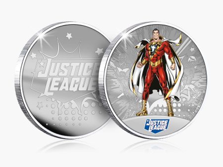 Justice League - Shazam Silver Plated Commemorative Discount