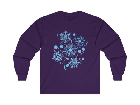 Merry Menagerie Snowflakes - Animal Kingdom Puppets - Long Sleeve Tee For Sale