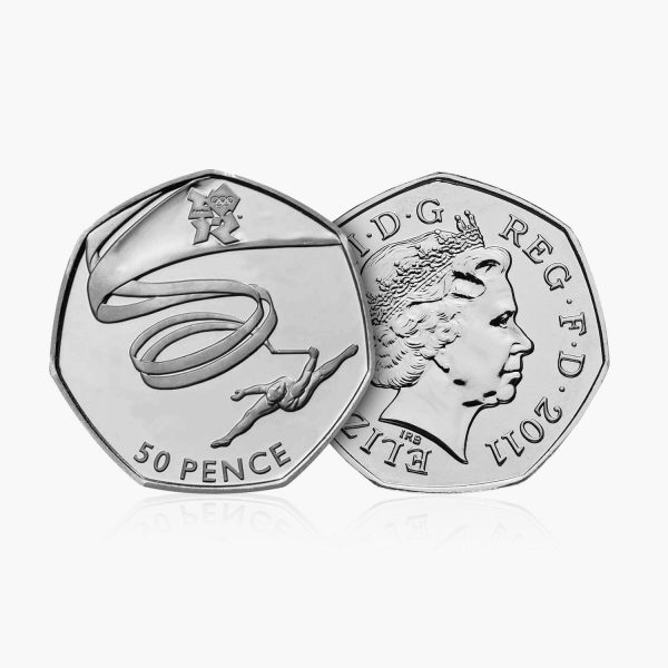 2011 Circulated Olympics - Gymnastics 50p Coin Hot on Sale