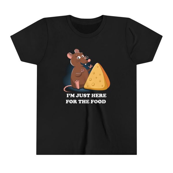 I m Just Here for the Food Youth Short Sleeve Tee Shirt Fashion