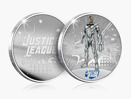 Justice League - Cyborg Silver Plated Commemorative For Cheap