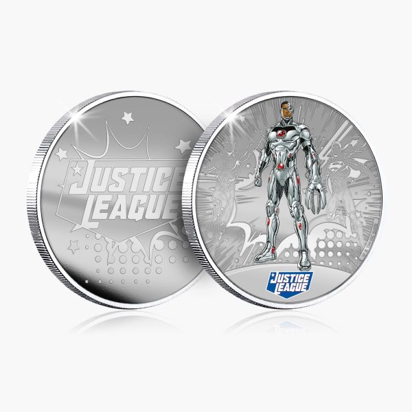 Justice League - Cyborg Silver Plated Commemorative For Cheap