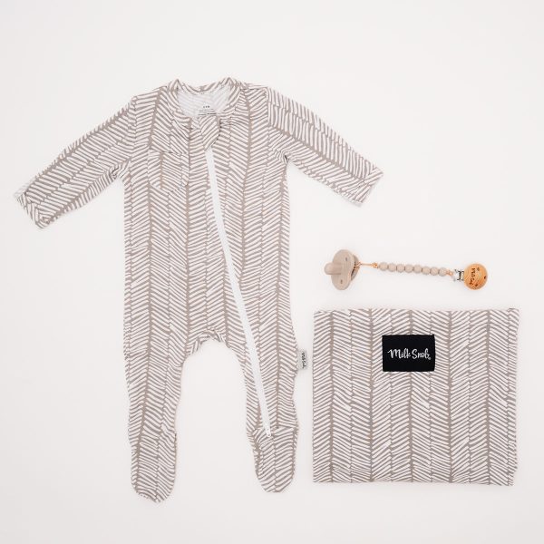 HERRINGBONE WELCOME BABY GIFT BOX Online Sale