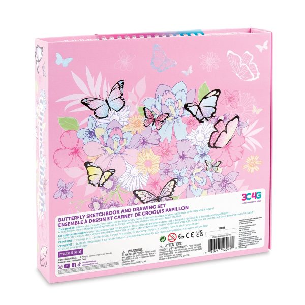 Butterfly Sketchbook and Drawing Set Online Hot Sale