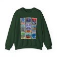 EPCOT Vintage Stamps - Adult Crewneck Sweatshirt For Sale