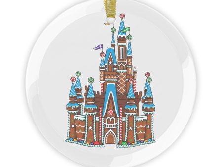 Gingerbread Castle - Gingerbread Park Icon, Magic Kingdom - Glass Ornaments Cheap