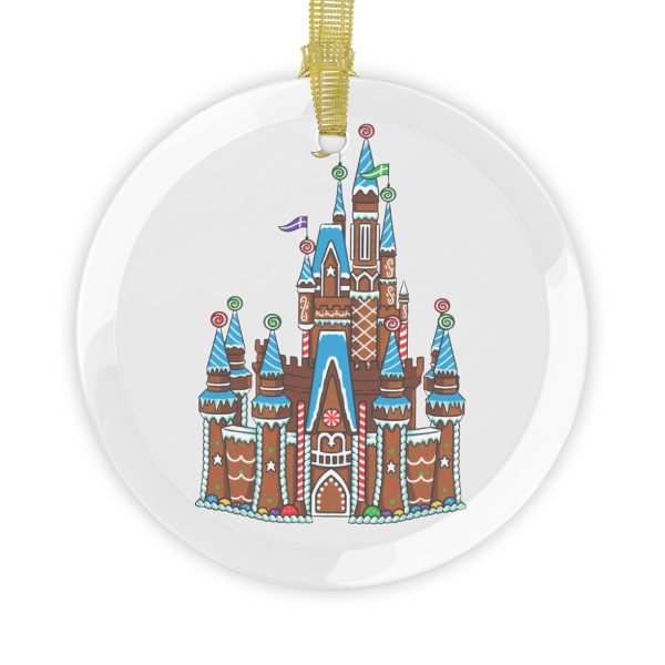 Gingerbread Castle - Gingerbread Park Icon, Magic Kingdom - Glass Ornaments Cheap