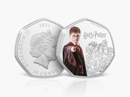 Harry Potter Silver Plated Coin with Colour Fashion